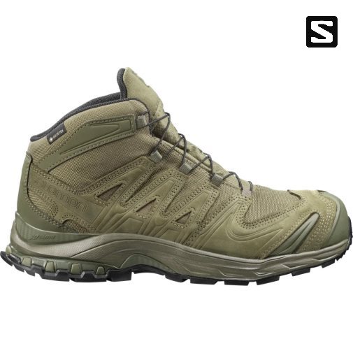 Olive Salomon Xa Forces Mid GTX EN Men's Tactical Boots | PH 37184P